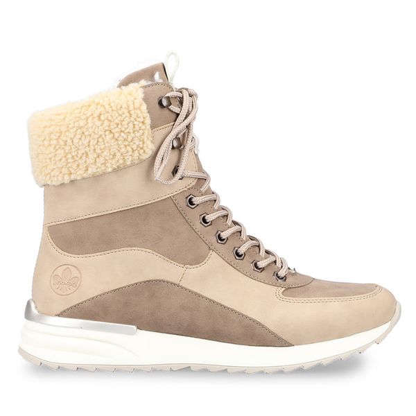 Rieker Čizme Rieker X8003-60 Porzellan / Fango / Beige / Crema 60