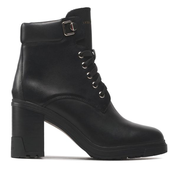 Tommy Hilfiger Čizme Tommy Hilfiger Outdoor Heel Lace Up Boot FW0FW06726 Black BDS