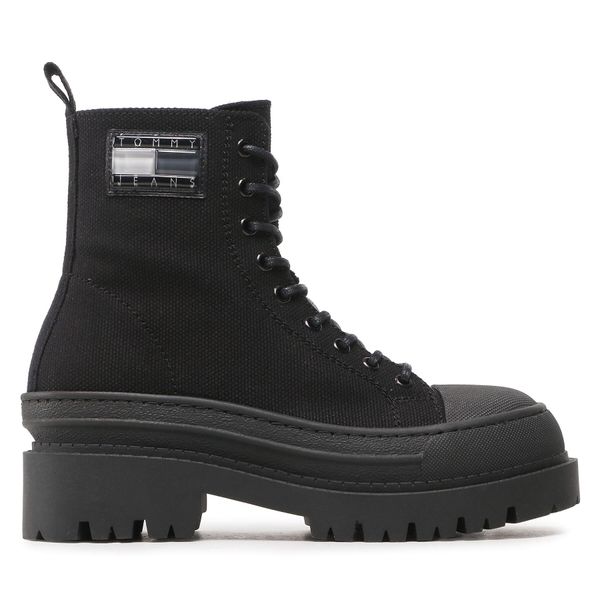Tommy Hilfiger Čizme Tommy Hilfiger Tjw Foxing Canvas EN0EN02216 Black BDS