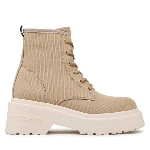 Tommy Jeans Čizme Tommy Jeans Lace Up Festiv EN0EN02133 Gentle Gold AB9