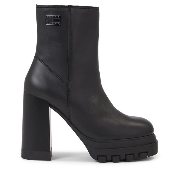 Tommy Jeans Čizme Tommy Jeans Tjw High Heel Ankle EN0EN02256 Black BDS