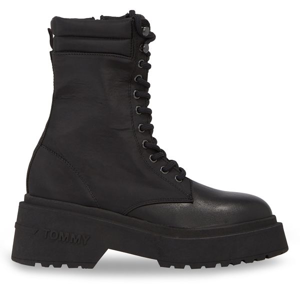 Tommy Jeans Čizme Tommy Jeans Tjw Lace Up Padded Boot EN0EN02405 Crna