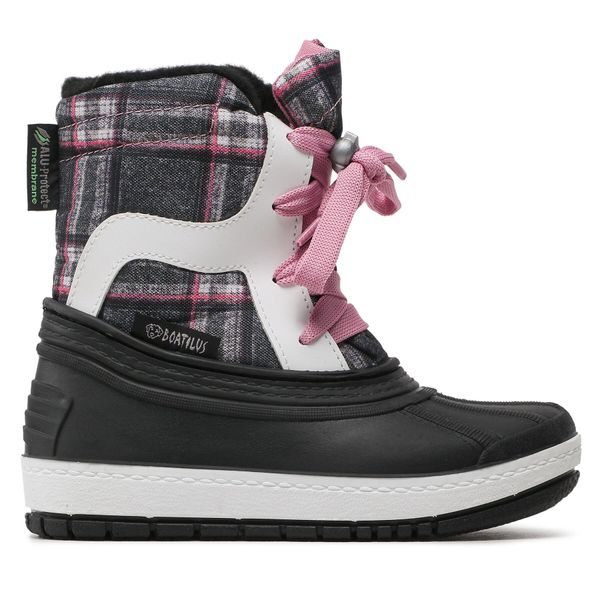 Boatilus Čizme za snijeg Boatilus Youth Skaty Lace NS07 VAR.08ZV Plaid Grey/Pink