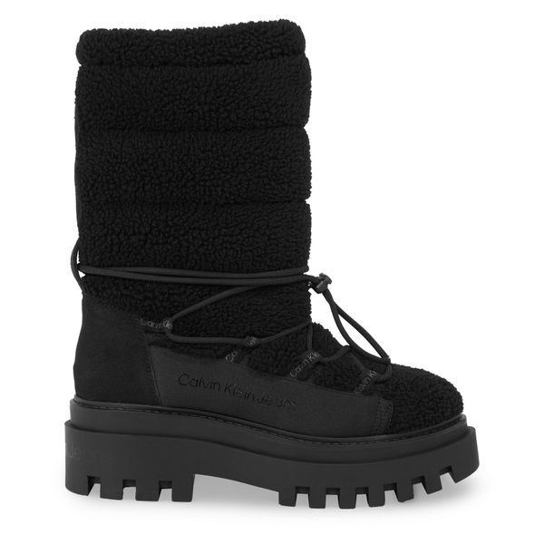 Calvin Klein Jeans Čizme za snijeg Calvin Klein Jeans Flatform Snow Boot Sherpa Wn YW0YW01195 Triple Black 0GT