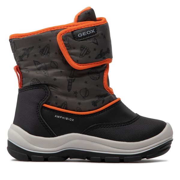 Geox Čizme za snijeg Geox B Flanfil B.B Abx E B263VE 0CEFU C9150 S Black/Fluo Orange