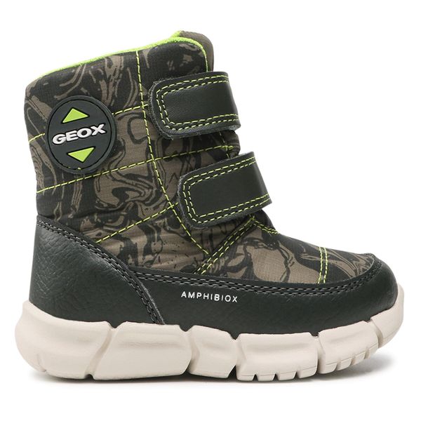 Geox Čizme za snijeg Geox B Flexyper B.B Abx C B043PC 0MNBU C3Y7N M Mimetic/Lime