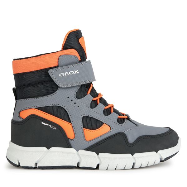 Geox Čizme za snijeg Geox J Flexyper Boy B Abx J369XB 0CEFU C0036 M Grey/Orange