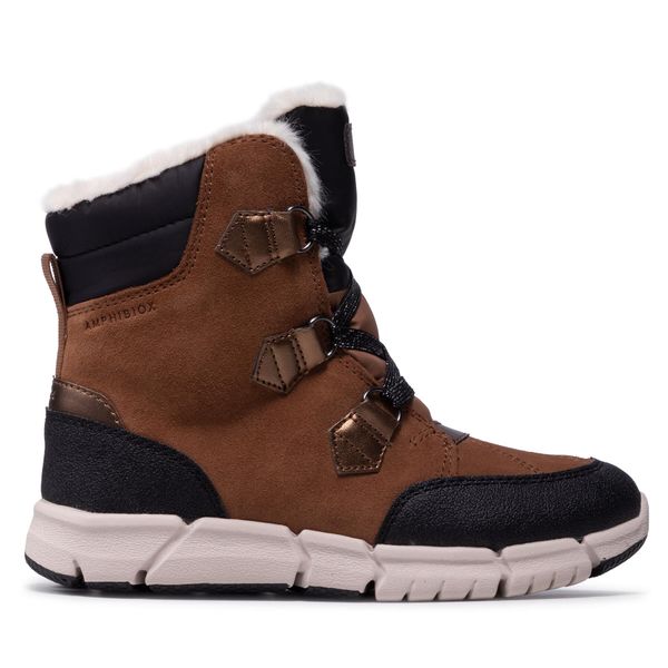 Geox Čizme za snijeg Geox J Flexyper G.B Abx A J16APA 022FU M Whisky/Black
