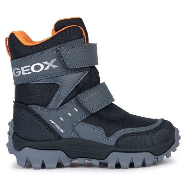 Geox Čizme za snijeg Geox J Himalaya Boy B Abx J36FRC 0FUCE C0038 M Black/Orange