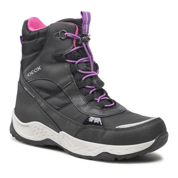 Geox Čizme za snijeg Geox J Sentiero G.B Abx A J26FVA 054FU C0922 D Black/Fuchsia