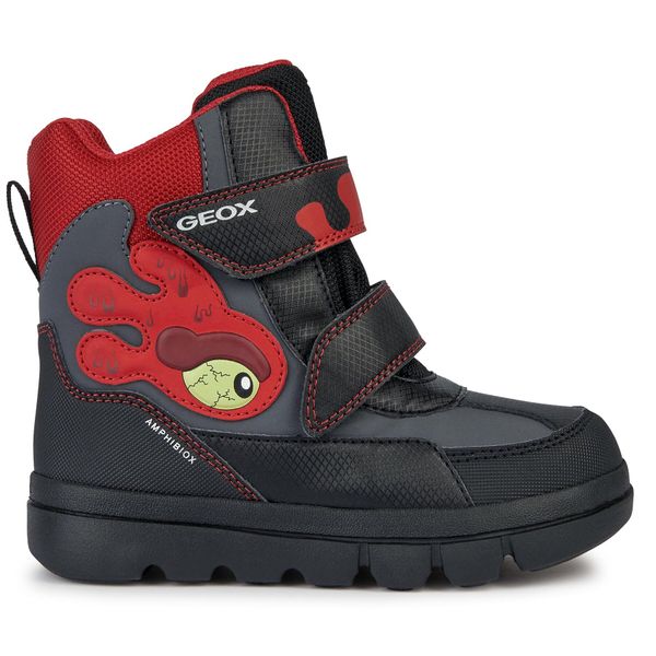 Geox Čizme za snijeg Geox J Willaboom Boy B Ab J36LFA 050FU C0048 D Black/Red
