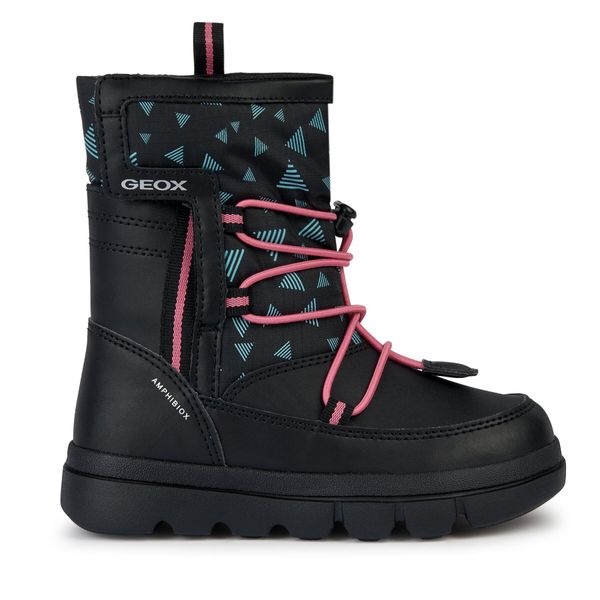 Geox Čizme za snijeg Geox J Willaboom Girl B A J36HWC 0BCMN C0922 M Black/Fuchsia
