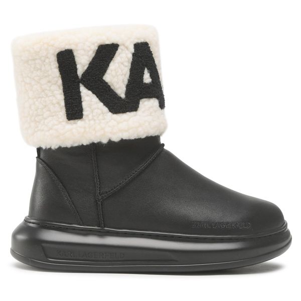 KARL LAGERFELD Čizme za snijeg KARL LAGERFELD KL44550 Black Lthr & Textile