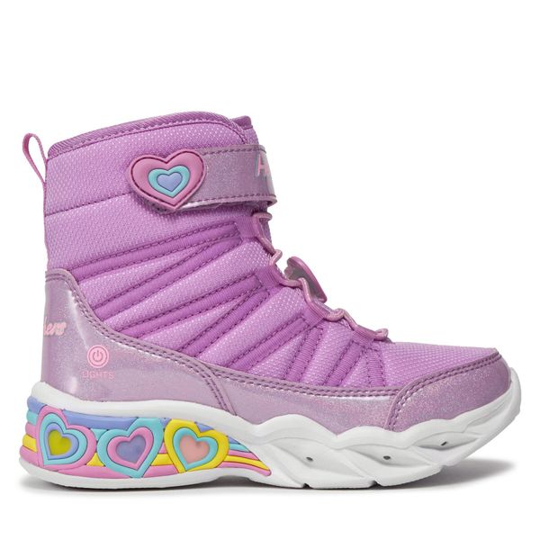 Skechers Čizme za snijeg Skechers Sweetheart Lights 302661L/LVTQ Lavender Textile/Turquoise Trim