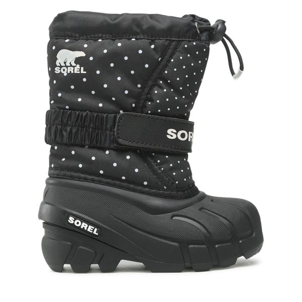Sorel Čizme za snijeg Sorel Childrens Flurry Print NC3503-010 Crna
