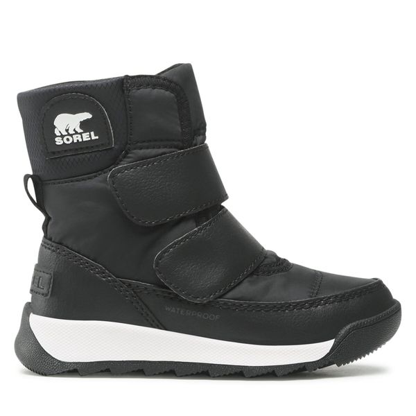 Sorel Čizme za snijeg Sorel Childrens Whitney II Strap Wp NC3919-010 Black/Sea Salt