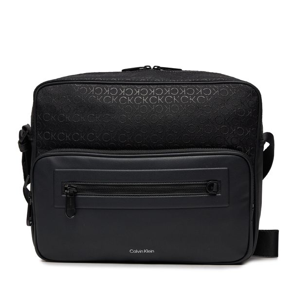Calvin Klein Crossover torbica Calvin Klein Ck Elevated K50K511613 Jacquard Mono Black 0GK
