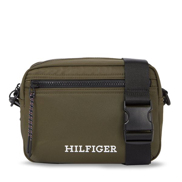 Tommy Hilfiger Crossover torbica Tommy Hilfiger Th Monotype Ew Reporter AM0AM11546 Army Green RBN