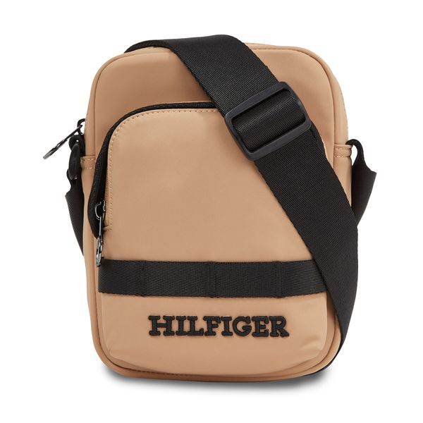 Tommy Hilfiger Crossover torbica Tommy Hilfiger Th Monotype Mini Reporter AM0AM12204 Classic Khaki RBL