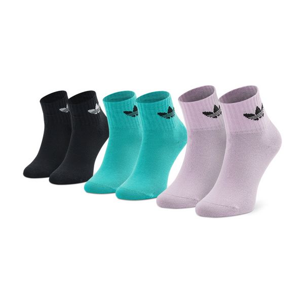 adidas Dječje visoke čarape adidas Ankle HK7186 Bliss Lilac/Semi Mint Rush/Black