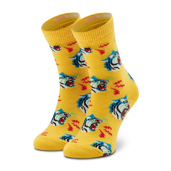 Happy Socks Dječje visoke čarape Happy Socks KTIG01-2200 Žuta