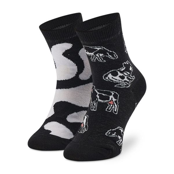 Todo Socks Dječje visoke čarape Todo Socks Wow Cow Multicolor