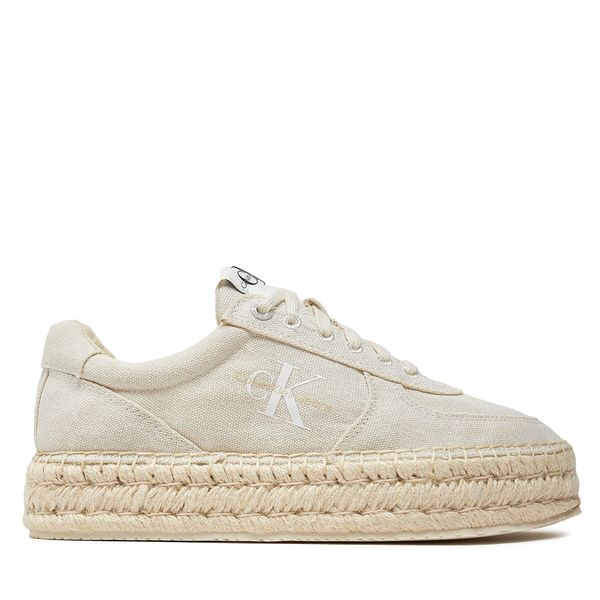 Calvin Klein Jeans Espadrile Calvin Klein Jeans Espadrille Sneaker Cs Btw YW0YW01437 Creamy White/Bright White 0F9