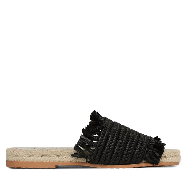 Manebi Espadrile Manebi Fringed Knots Raffia Jute Sandals V 3.1 Y0 Black