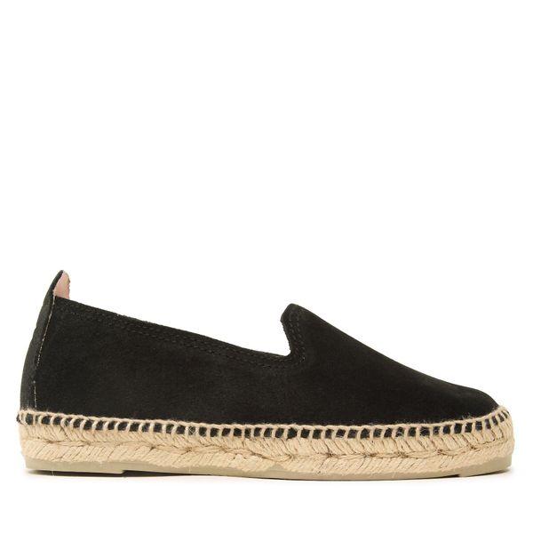 Manebi Espadrile Manebi Suede Flat Espadrilles Black