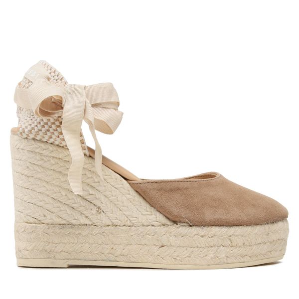 Manebi Espadrile Manebi Wedge Espadrilles W 1.9 WV Vintage Taupe