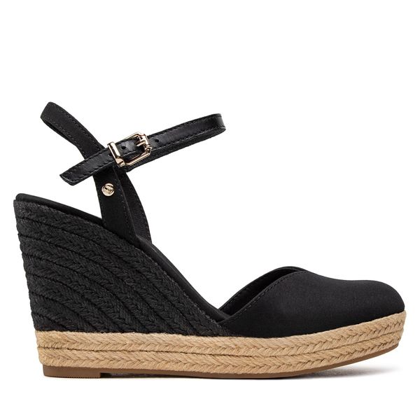 Tommy Hilfiger Espadrile Tommy Hilfiger Basic Closed Toe High Wedge FW0FW04786 Black BDS