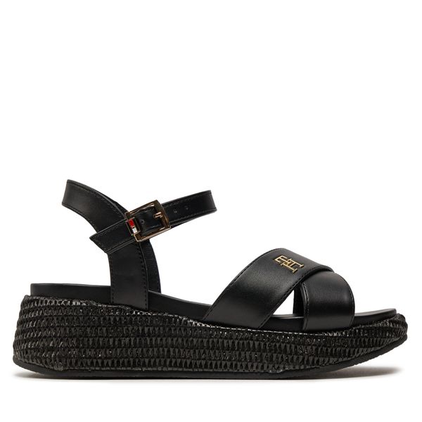 Tommy Hilfiger Espadrile Tommy Hilfiger Platform Sandal T3A2-33264-0326 S Crna