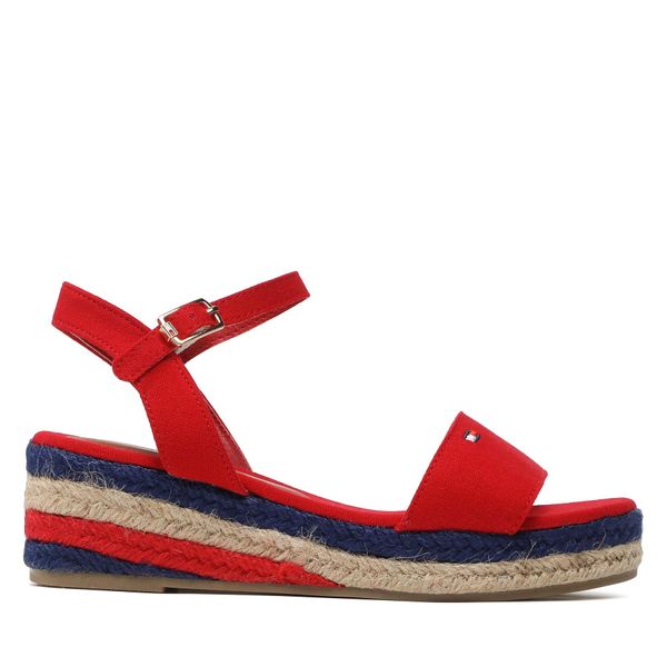 Tommy Hilfiger Espadrile Tommy Hilfiger Rope Wedge T3A7-32778-0048 M Red 300