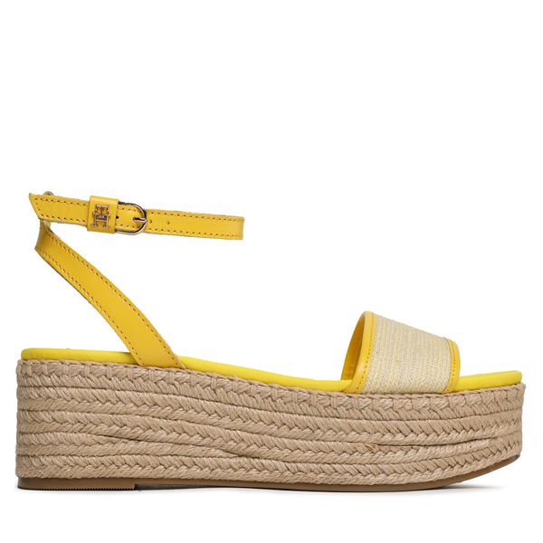 Tommy Hilfiger Espadrile Tommy Hilfiger Th Woven Platform Sandal FW0FW07345 Vivid Yellow ZGS
