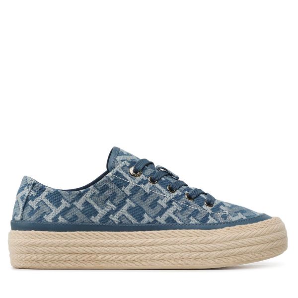 Tommy Hilfiger Espadrile Tommy Hilfiger Vulc Rope Monogram Denim FW0FW07112 Blue Denim Monogram 0G3