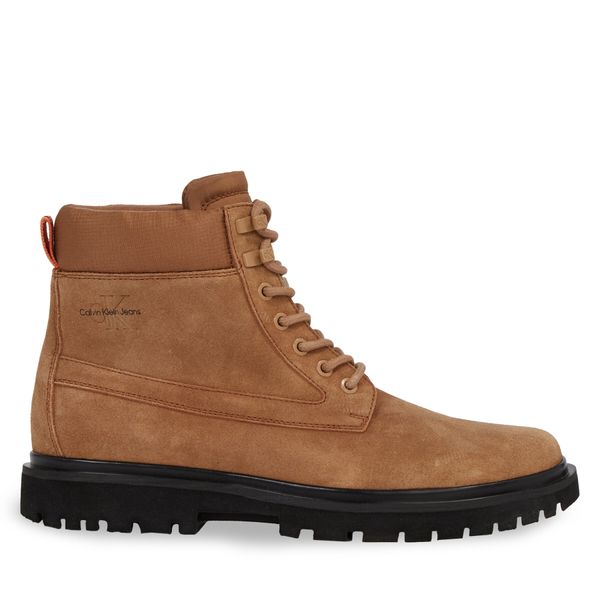 Calvin Klein Jeans Gležnjače Calvin Klein Jeans Eva Mid Laceup Boot Suede YM0YM00802 Monks Rob/Black/Orange Pop 0HD