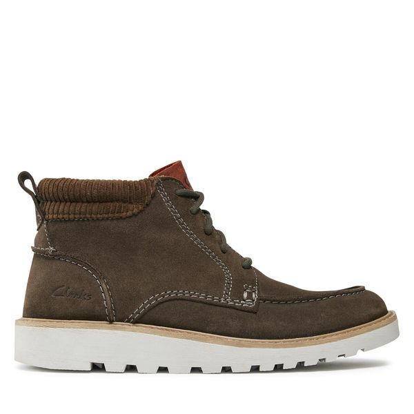 Clarks Gležnjače Clarks Barnes Mid 261673137 Dark Grey Suede