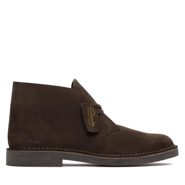 Clarks Gležnjače Clarks Desert Bt Evo Dark Dark Brown Suede
