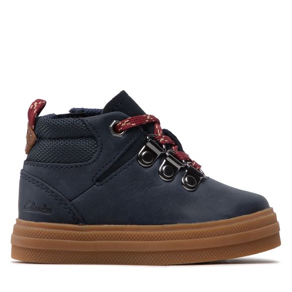 Clarks Gležnjače Clarks Nova Hike T 261619297 Navy Leather