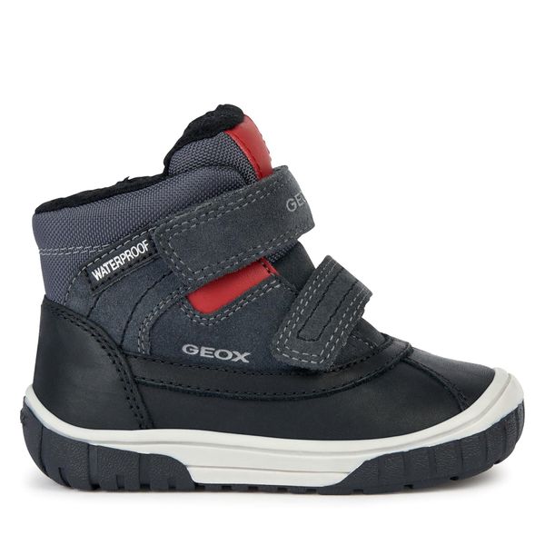 Geox Gležnjače Geox B Omar Boy Wpf B162DB 022FU C0047 M Dk Grey/Red
