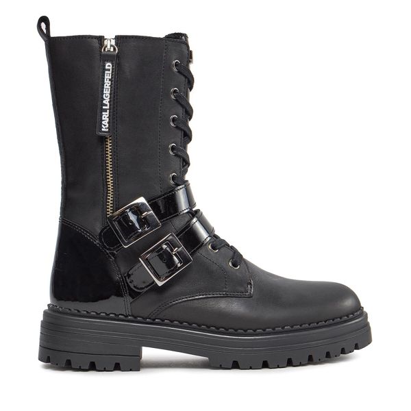 Karl Lagerfeld Kids Gležnjače Karl Lagerfeld Kids Z19112 M Black 09B