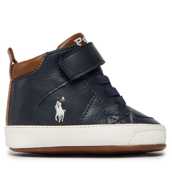 Polo Ralph Lauren Gležnjače Polo Ralph Lauren Burnished RL100749 Navy/Tan/Cream
