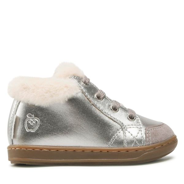 Shoo Pom Gležnjače Shoo Pom Bouba Zip Hair N4BYDR0404 Dk Silver