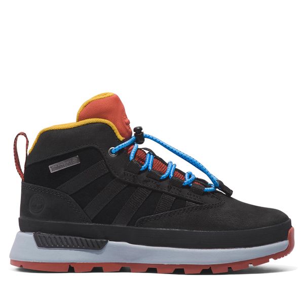 Timberland Gležnjače Timberland Euro Trekker Mid Leather TB0A65PC0151 Black Nubuck w Red