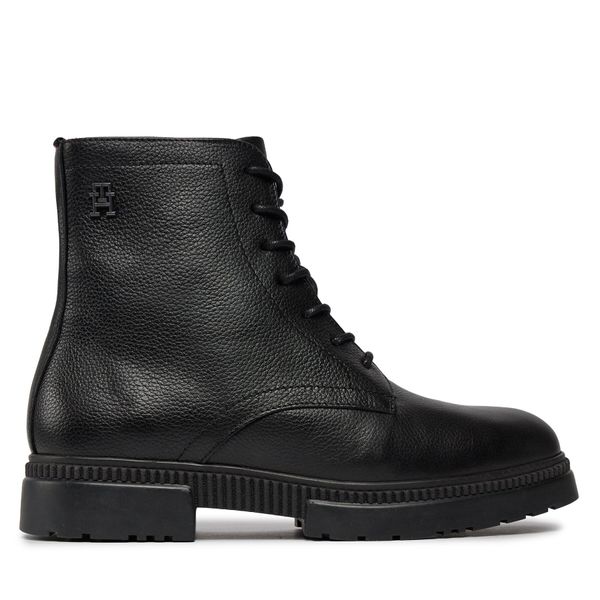 Tommy Hilfiger Gležnjače Tommy Hilfiger Comfort Cleated Termo Lth Boot FM0FM04651 Black BDS