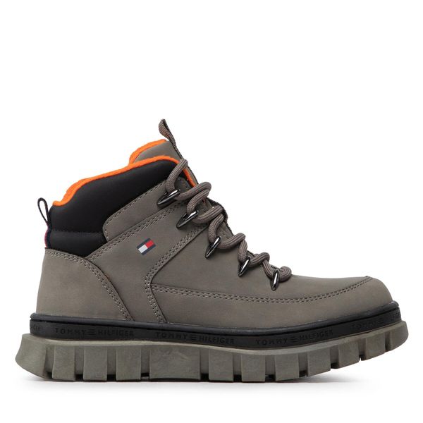Tommy Hilfiger Gležnjače Tommy Hilfiger Lace-Up Bootie T3B5-32523-1441 M Grey A133