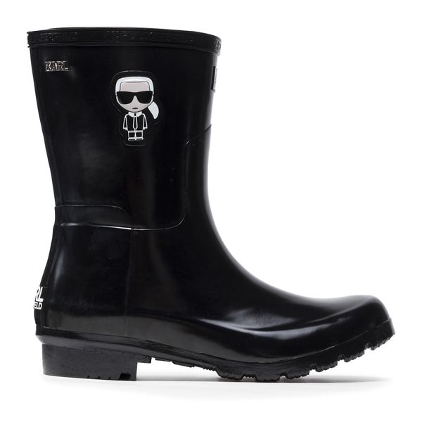 KARL LAGERFELD Gumene čizme KARL LAGERFELD KL47073 Black Rubber