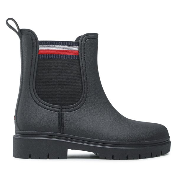 Tommy Hilfiger Gumene čizme Tommy Hilfiger Ankle Elastic FW0FW06774 Black BDS