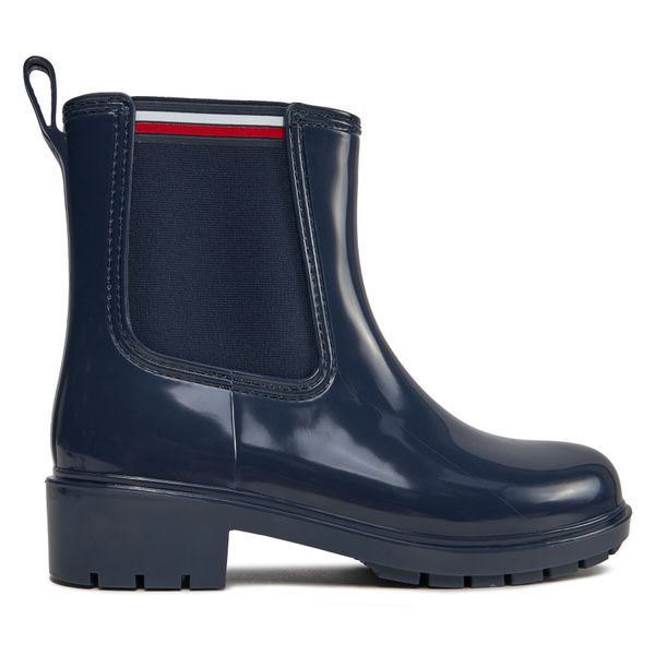 Tommy Hilfiger Gumene čizme Tommy Hilfiger Essential Corporate FW0FW07762 Space Blue DW6