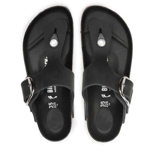 Birkenstock Japanke Birkenstock Gizeh Big Buckle 1023337 Crna